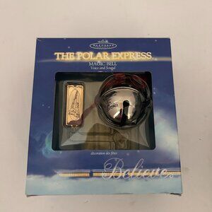 Hallmark Polar Express Magic Bell 2004 Ornament Voice Sound NEW NOS